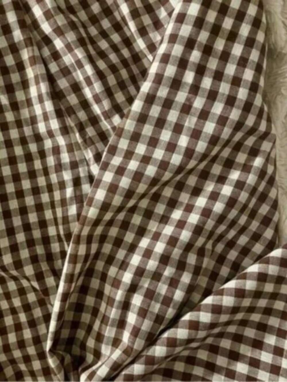 Plaid Gingham Wide Leg Capri Pants - Picture 10 of 10
